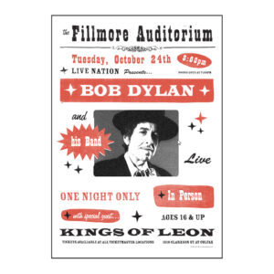 Bob Dylan The Fillmore Auditorium
