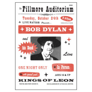 Bob Dylan The Fillmore Auditorium
